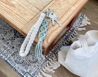 Create Your Own Macrame Keychains | Handmade | Gift for Her | Gift for Her | Customized Gift for Friend | Personalized | Wooden Letters