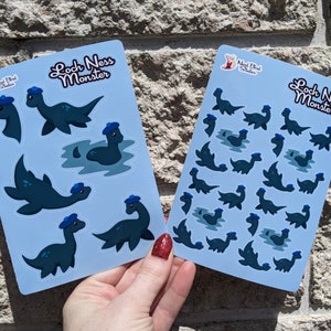 Loch Ness Monster STICKER SHEETS