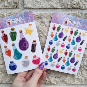 Mixed Potion Bottle STICKER SHEET