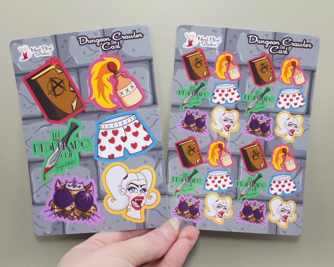 Dungeon Crawler Carl STICKER SHEETS - Etsy