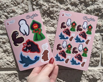 Mixed Cryptids STICKER SHEETS