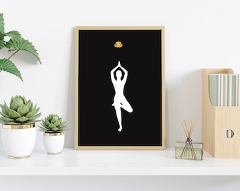 Yoga Printable Art | Digital Yoga Prints for Home Decor & Wall Art | 18X24