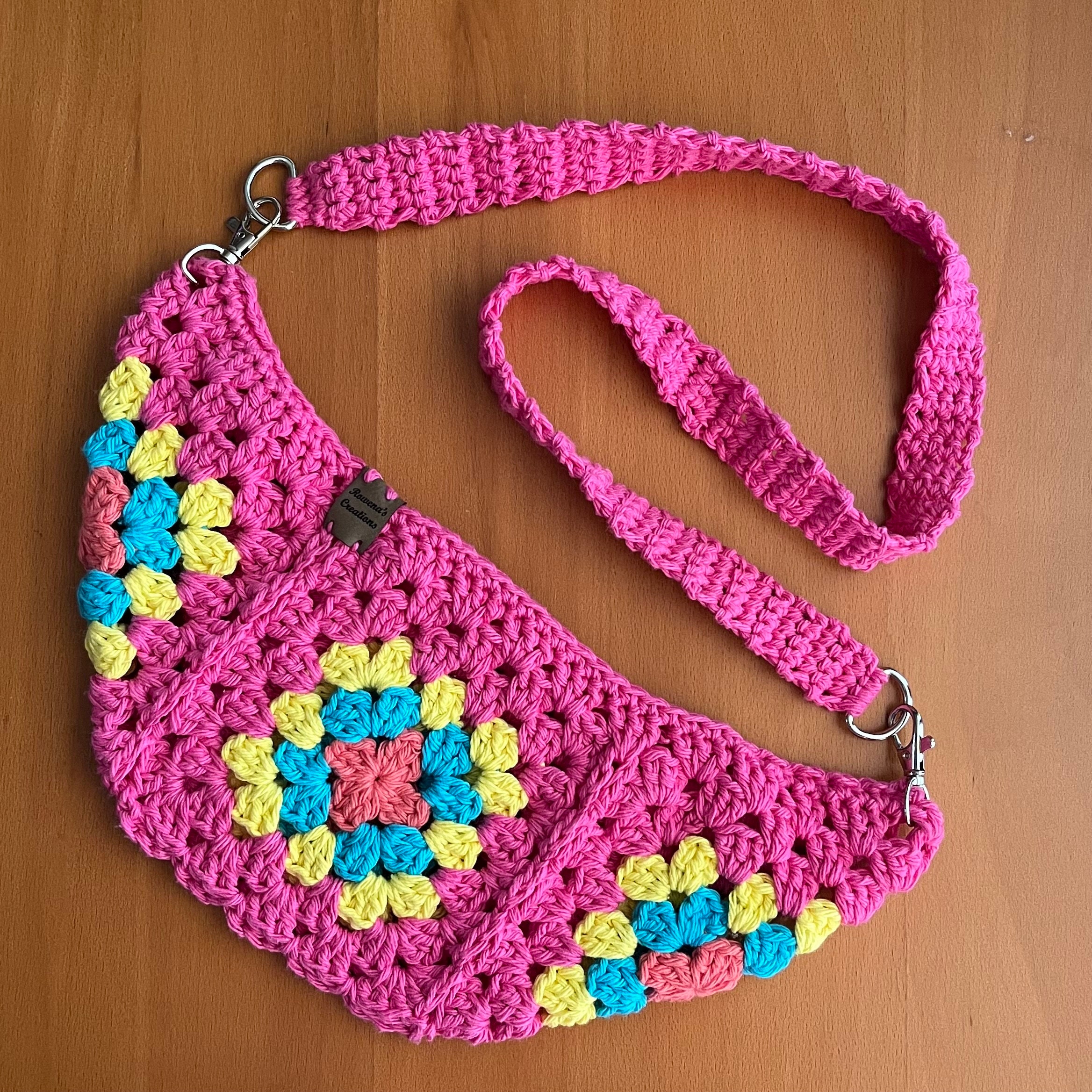 Crochet Crossbody Bum Bag Granny Square Crossbody Body Bag Etsy Canada