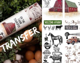 Transfer - On the Farm Transfer - Dixie Belle -  with Instructions