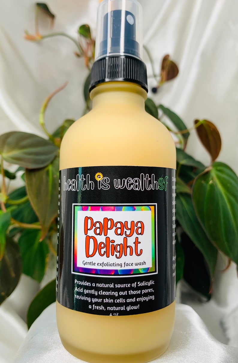 Organic Gentle Exfoliating Papaya Face Wash Etsy