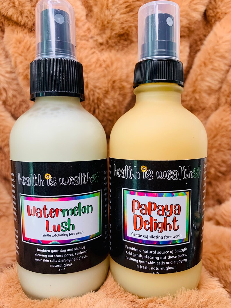 Organic Gentle Exfoliating Papaya Face Wash Etsy