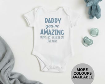 Débardeur personnalisé pour la fête des pères | Incroyable gilet pour bébé papa | Cadeau personnalisé pour la fête des pères | 1ère fête des pères | Papa et moi | Fête des pères