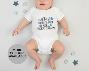 Débardeur personnalisé pour la fête des pères | Cadeau papa et moi | Cadeau pour nouveau-né | cadeau pour le nouveau papa | Gilet Milestone pour bébé