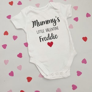 Mummy’s Little Valentine Baby Vest | Daddy’s Little Valentine BabyGrow | My First Valentine’s Day | Personalised Baby Gift |Little Valentine