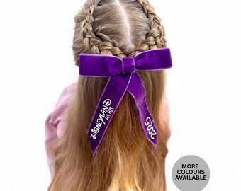 Personalised Disney Hair Bows | Disneyland Hair Bow | Disneyworld Hair Bow | Disney Hair Accesories | Disneyland Paris | Disneyworld Florida