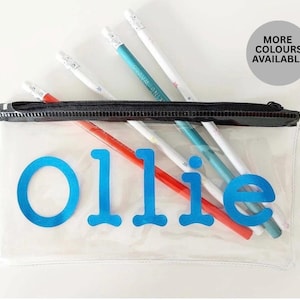 Personalisierte PVC-Federmäppchen | Zurück in der Schule Geschenk | Federmäppchen mit Name | Personalisiertes Geschenk