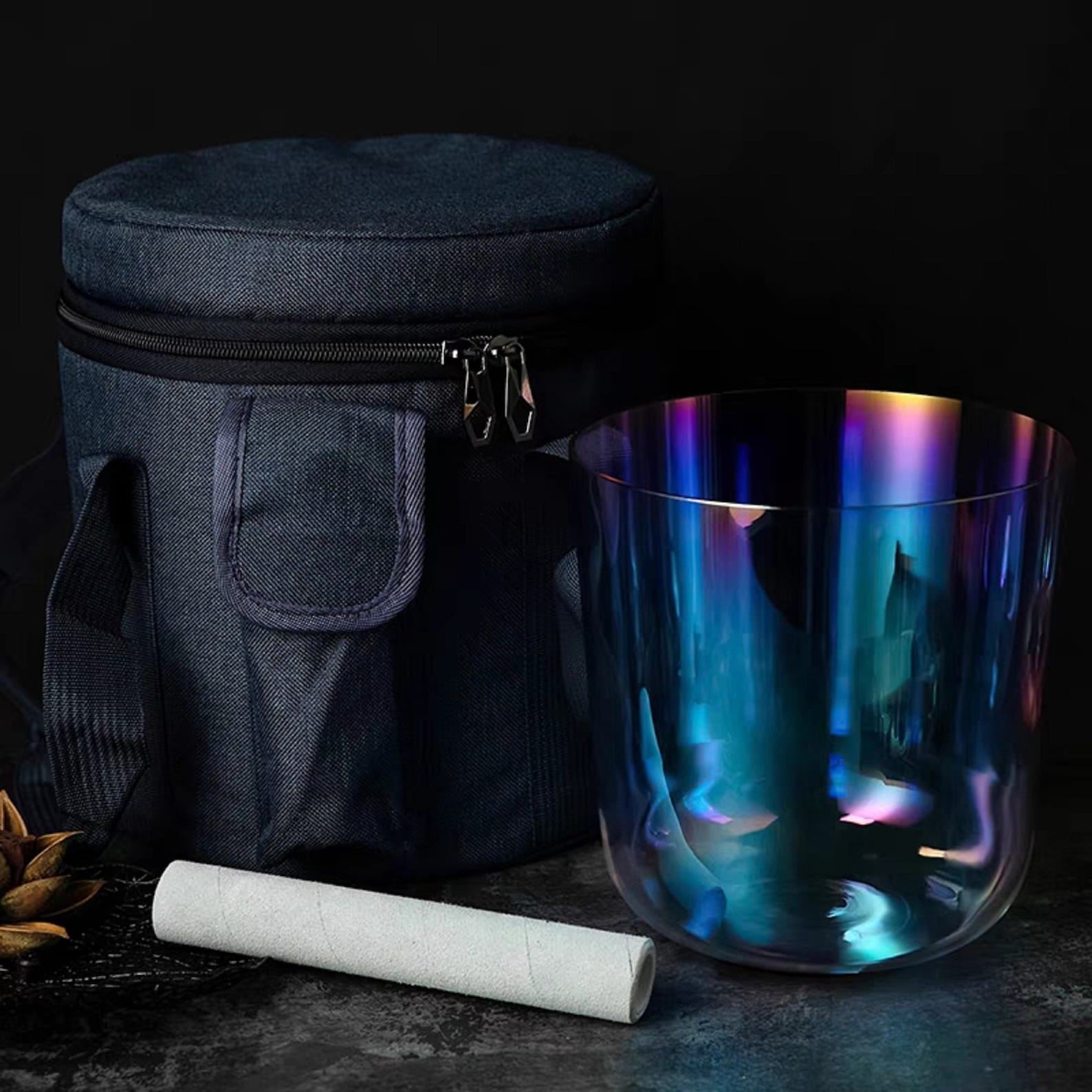 440hz Cosmic Crystal Singing Bowls With Handle for Sound Etsy