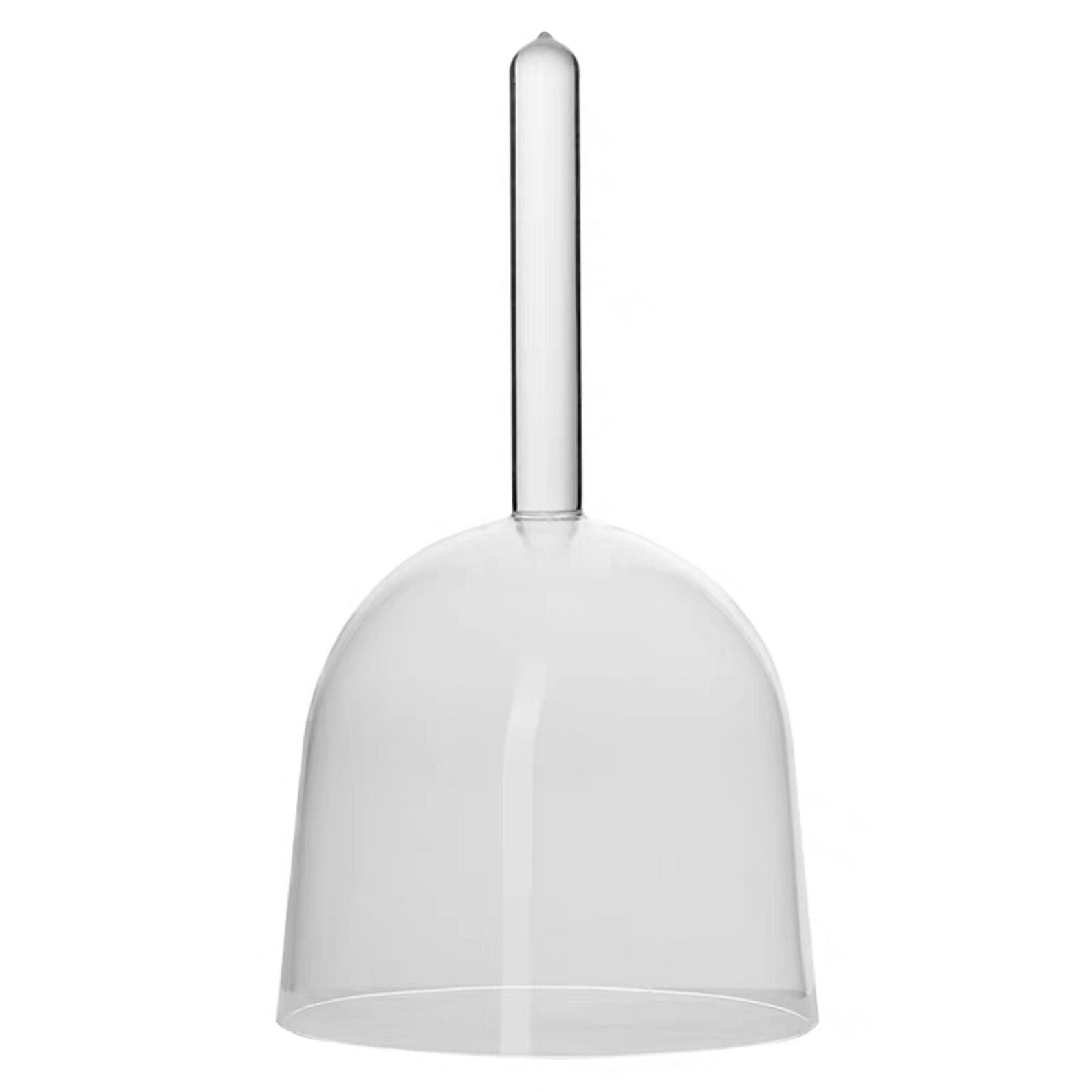 440hz Clear Crystal Singing Bowls With Handle for Sound Healing With