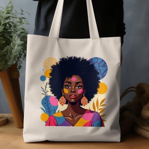 Afro Women Portrait Clipart Bundle: Transparent PNG Graphics (Digital Download)