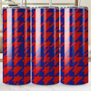 Houndstooth Tumbler Wrap: Seamless 20oz PNG Design (Digital Download)