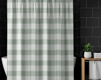 Sage Green Gingham Digital Paper Pack: Seamless Checkered Patterns (PNG Download)