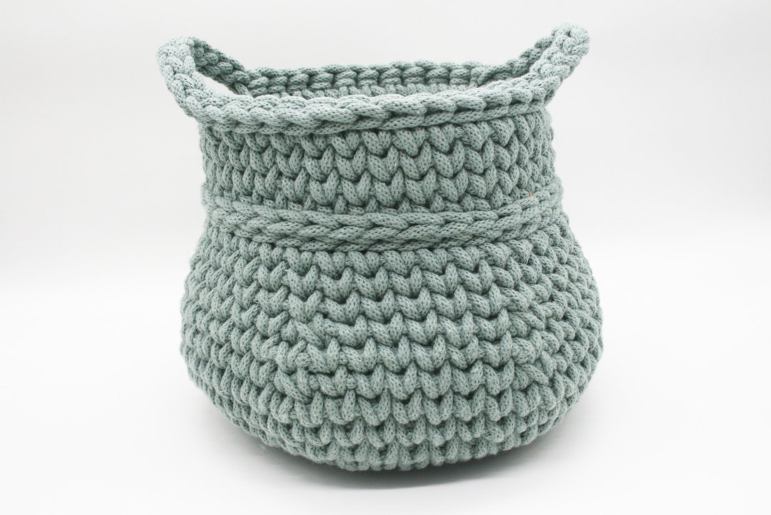 Bulbous Utensil Basket Crochet Pattern PDF File - Etsy