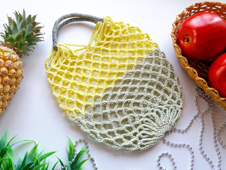 Crochet patterns Reusable grocery bag Shoulder bag Hobo Etsy