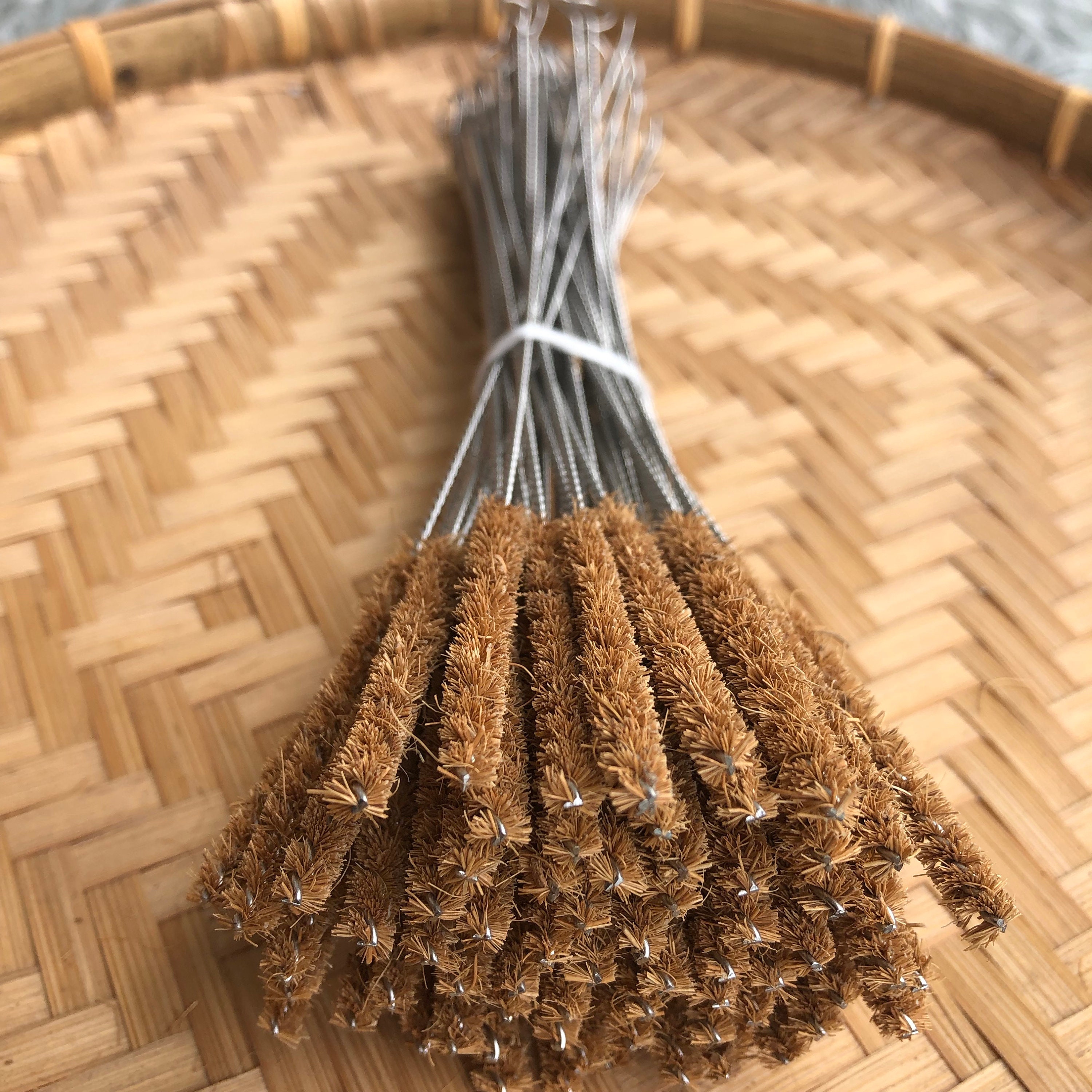 Straw Cleaner Eco Friendly Natural Coconut Fiber Brush in Bulk Etsy UK