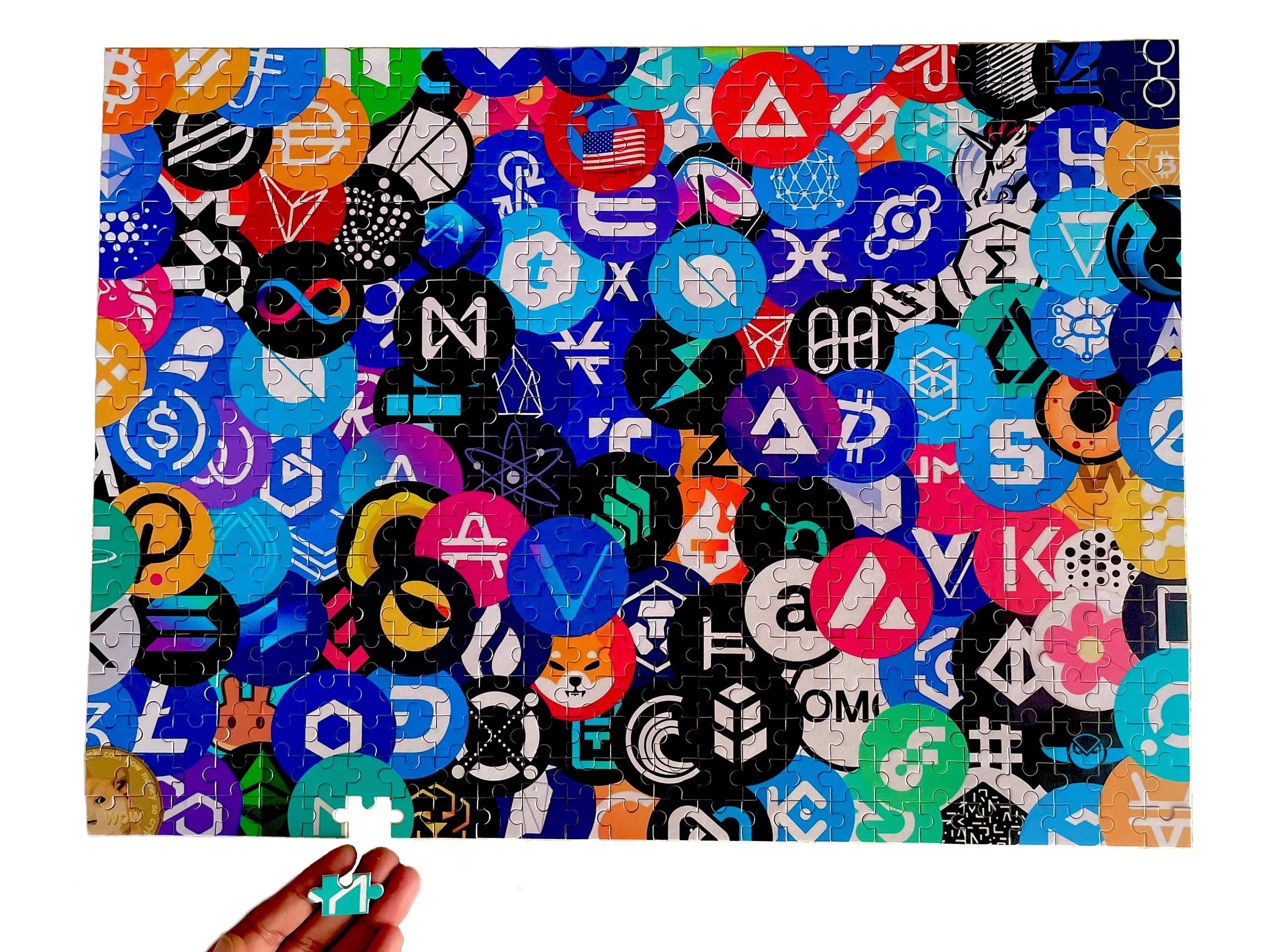 Houten Crypto Puzzel 500 Stukjes - Top 100 Market Cap Munten Collage 52cm x  38cm - Etsy Nederland