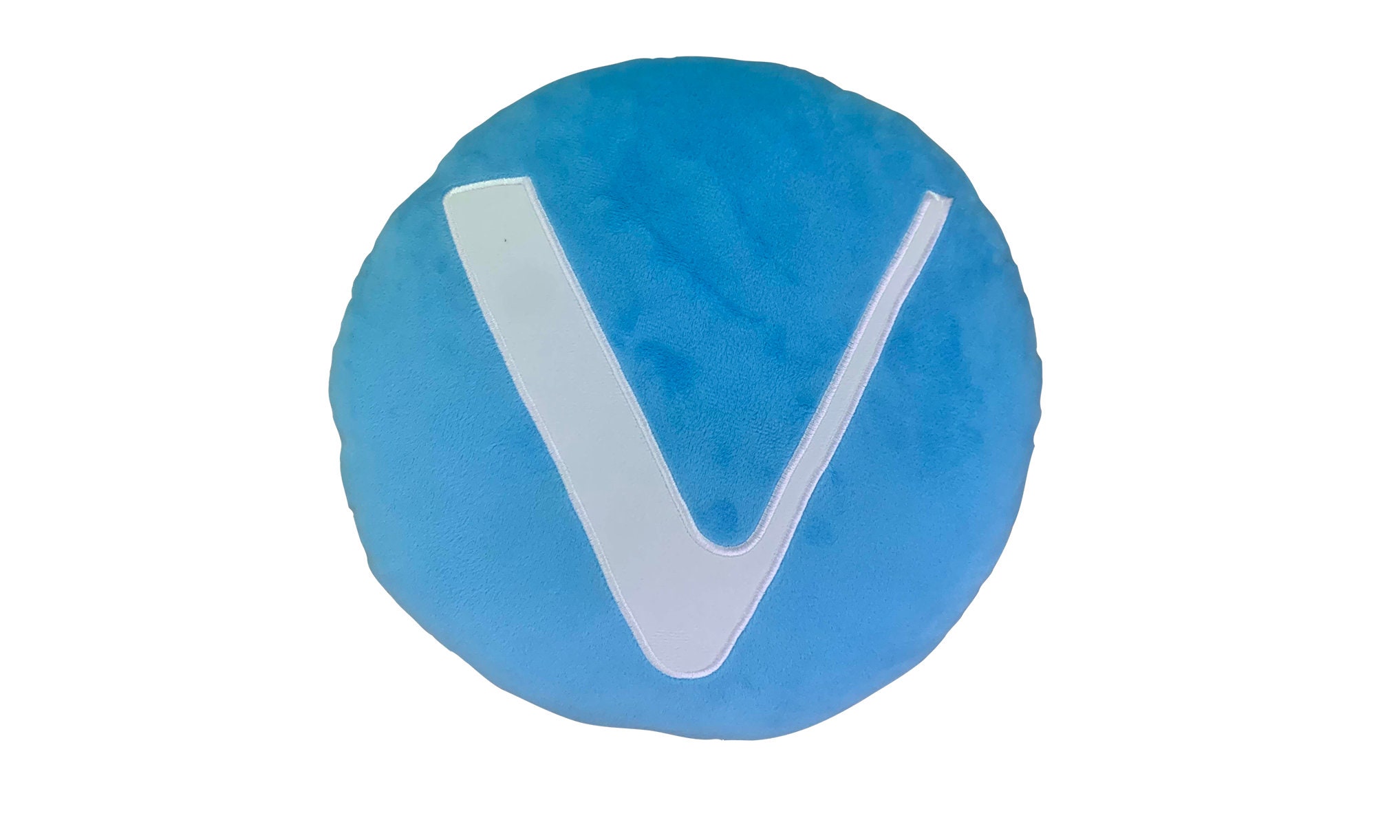 VeChain 枕 - BlockCraft.shop の刺繍入り丸型ぬいぐるみ暗号通貨枕 VET ぬいぐるみ枕 - Etsy 日本