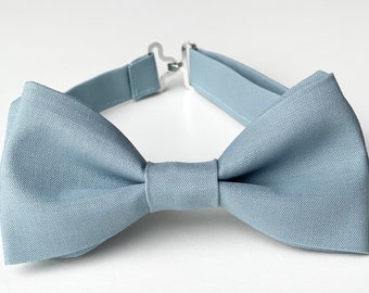 Dusty blue bow tie, Slate blue bow tie, Smoky blue wedding bowtie, Mens bow ties, Dust blue kids bow tie, Blue bowtie, Boys bow tie, Grooms