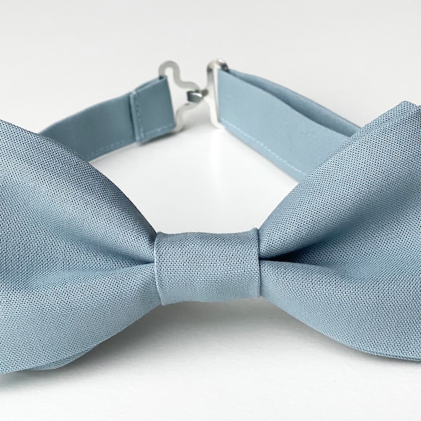 Dusty blue bow tie, Slate blue bow tie, Smoky blue wedding bowtie, Mens bow ties, Dust blue kids bow tie, Blue bowtie, Boys bow tie, Grooms