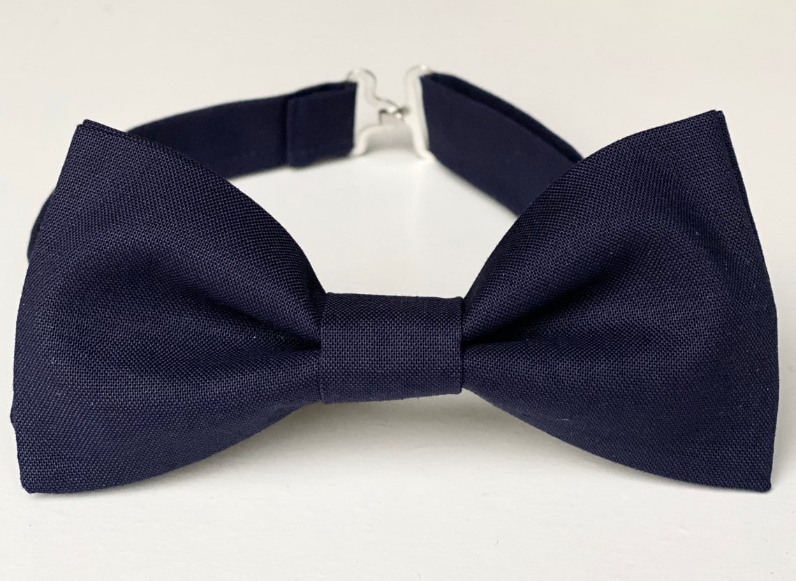 Adult Navy Bow Tie Navy Blue Bow Tie Bow Ties for Men and - Etsy
