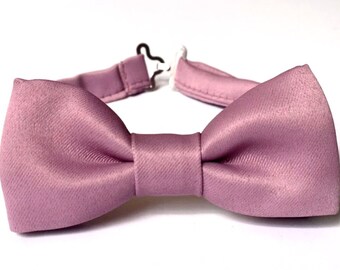 Matte orchid bow tie, mauve purple bow tie for men and kids, orchid wedding tie , groomsmen bow tie , dusty purple bow tie