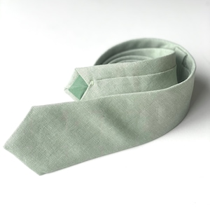 Dusty green necktie, sage green tie, Seafoam necktie for men and kids, Skinny necktie-regular necktie, Pale sage groomsmen necktie, ties