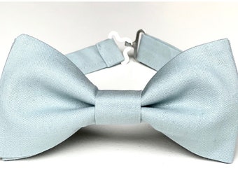 Dusty blue bow tie for men, kids bow ties, fog blue bow tie, pale dusty blue bow tie, blue grooms bow tie, smoky blue bow tie, baby bow tie