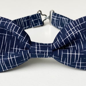 Navy Silver Hashtag Bow Tie- Navy Blue Bow Tie Boys-Mens Bow Ties-Dark Blue Bow Tie-Kids Bow Tie-Navy Bow Ties-Navy Blue Baby Bow Tie
