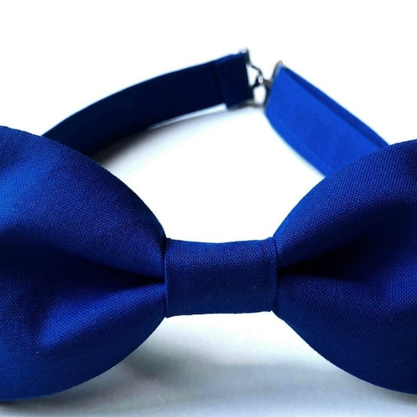 Royal Blue Bow Tie For Men-Teen-Kids-Toddler-Baby Boy  | Royal Wedding Bow Tie | Groomsmen Bowties | Ring Boy Bow Tie | Christmas Bow Tie