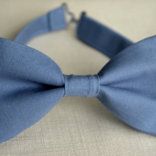 Dusty blue bow ties | Adult bow tie | Aerinite Blue Bow Tie | Wedding Bow Tie | Kids Bow Tie | Slate Blue Bow Tie For Men | Boys Bow Tie