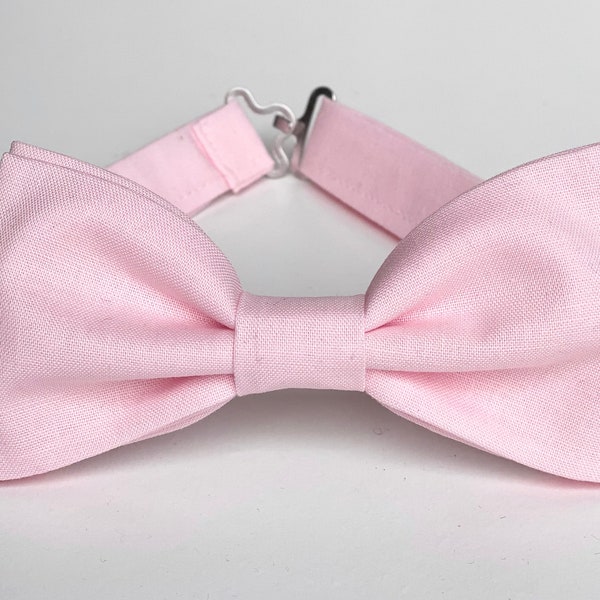 Blush Bow Tie Etsy