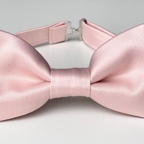 blush colored bow ties