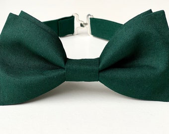 Emerald Green Bow Tie-Dark Green Bow Tie-Bow Ties For Men- Emerald Groomsmen Bow Tie-Green Bow Tie Boys-Deep Green Bowtie-Baby Boy Bow Tie