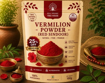 Vermilion Powder (Sindoor) | BestSeller | Traditional Red Powder | Cultural Use | Decorative Material