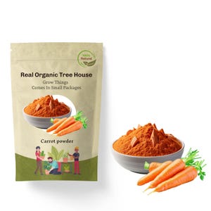 orgenic Dehydrated Carrot powder | dried vegetable | raw 100% natural | orange food coloring For vegan baking |vitamins |dried Carrot powder