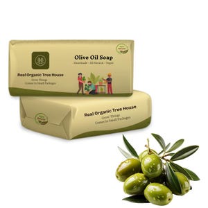 Handmade Olive Oil Soap Bar: Natural Vegan Face & Body Wash