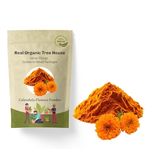 Ringelblumenpulver (2 kg) | Natürliches Ringelblumenpulver |  Ringelblumen Tee|Kräuter | Locker | Kraut | Frisch Geerntet | Premium-Qualität
