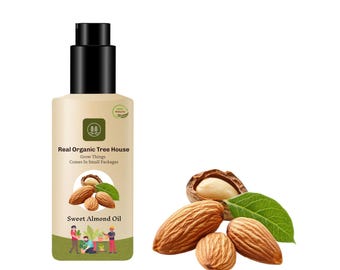 Aceite de almendras dulces puro orgánico prensado en frío: piel, rostro y cabello