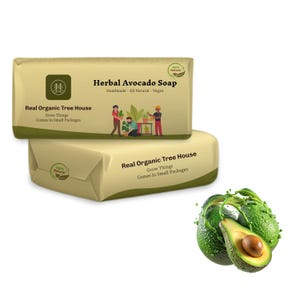 NATURAL Herbal Avocado Soap | Avocado Handmade Soap,Natural soap bar | Skin nourishing bar | made with whole avocado