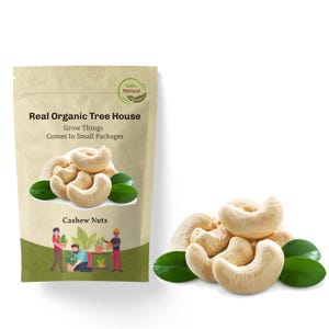 Raw Cashew Nuts | Unsalted-Unroasted | Anacardium Occidentale | Organic Raw Cashew Nuts | Fresh Harvested | Nuts & Seeds | Loose