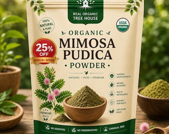 Organic Mimosa Pudica Powder | Sensitive Plant, Natural Herbal Remedy