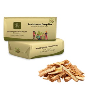 Pure Sandalwood Soap Bar | Handmade Soap,Natural soap bar|made with whole Sandalwood |Body Wash, Skin,Face Wash,Face Soap|Good for All Skin