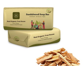 Pure Sandalwood Soap Bar | Handmade Soap,Natural soap bar|made with whole Sandalwood |Body Wash, Skin,Face Wash,Face Soap|Good for All Skin