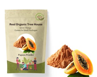 Papaya Powder | Natural Dried Papaya Fruit Blend for Smoothies | Baking | Cooking | DIY Food Projects