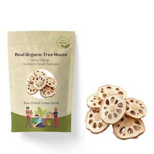 Crispy Dried Lotus Root (2lbs) | Dried Vegetables Lotus Root Slice Chips | Crispy In The Mouth Sweet With Emotions | Crispy Vegetarian Diet