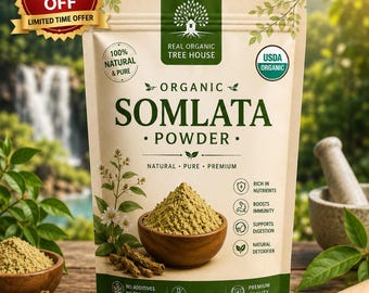 Somalata Powder | Fine Ground Herb | Botanical Collection Supply | (GMP Certified) | Handmade